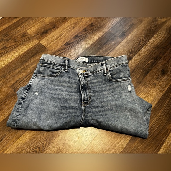 Abercrombie & Fitch Women's Light Blue Ankle Jeans denim y2k back to school - Picture 15 of 16